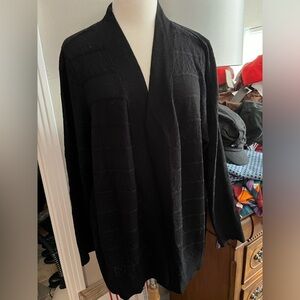 Black lace cardigan